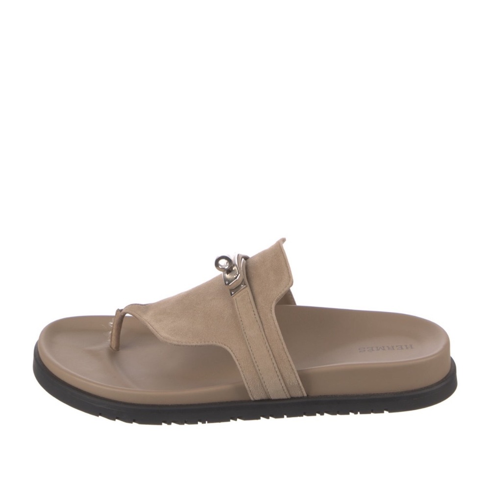 Hermès Kelly Empire Suede Slides Size 41 - Picture 2 of 10